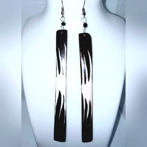 African Handmade Maasai Tribal Cow Horn Bone Long